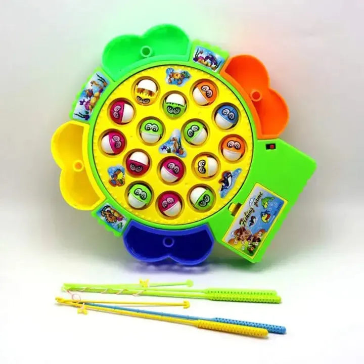 Electric Rotating Musical Fishing Game Toy