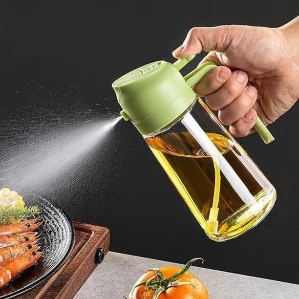 Smart 2-in-1 Kitchen Oil Dispenser – Precision Spray & Non-Drip Pour
