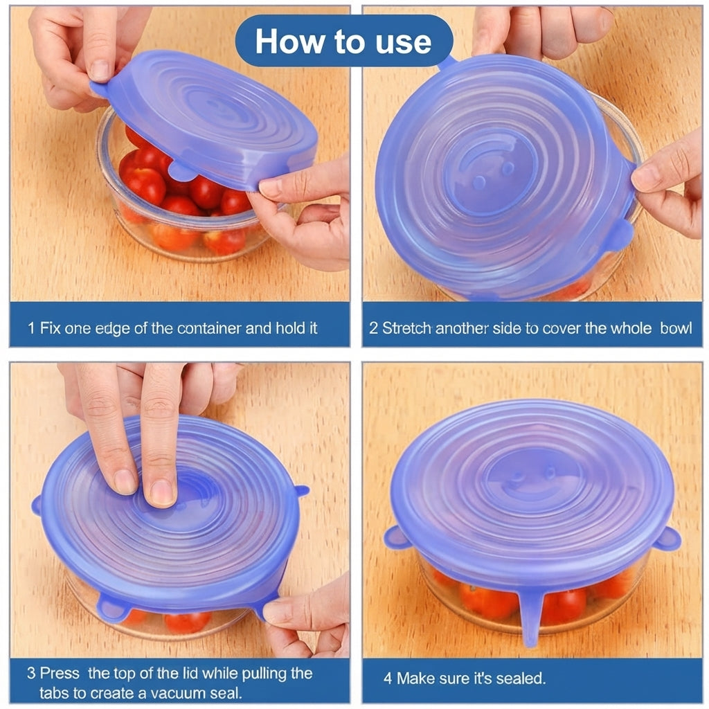 Reusable Silicone Stretch Lids