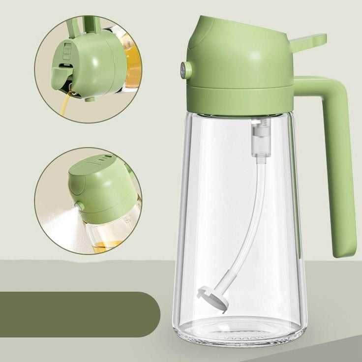 Smart 2-in-1 Kitchen Oil Dispenser – Precision Spray & Non-Drip Pour