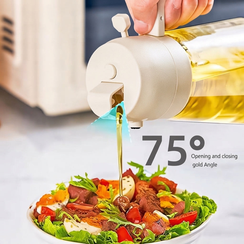 Smart 2-in-1 Kitchen Oil Dispenser – Precision Spray & Non-Drip Pour