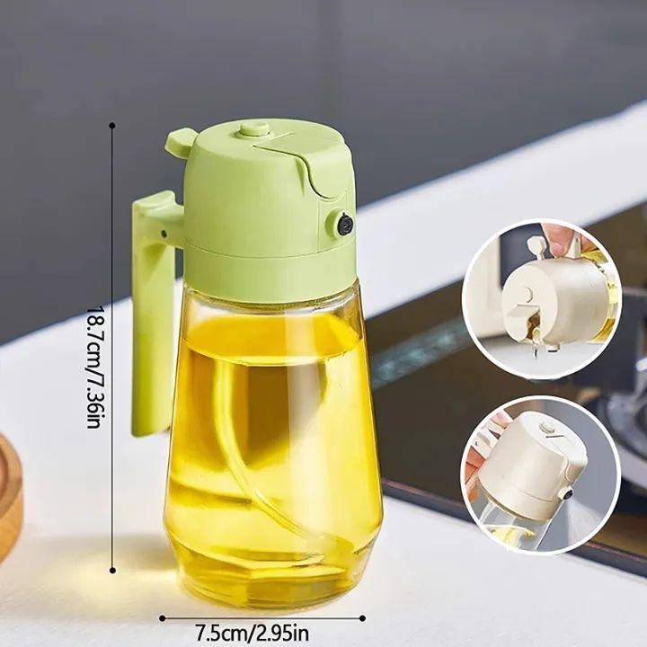 Smart 2-in-1 Kitchen Oil Dispenser – Precision Spray & Non-Drip Pour