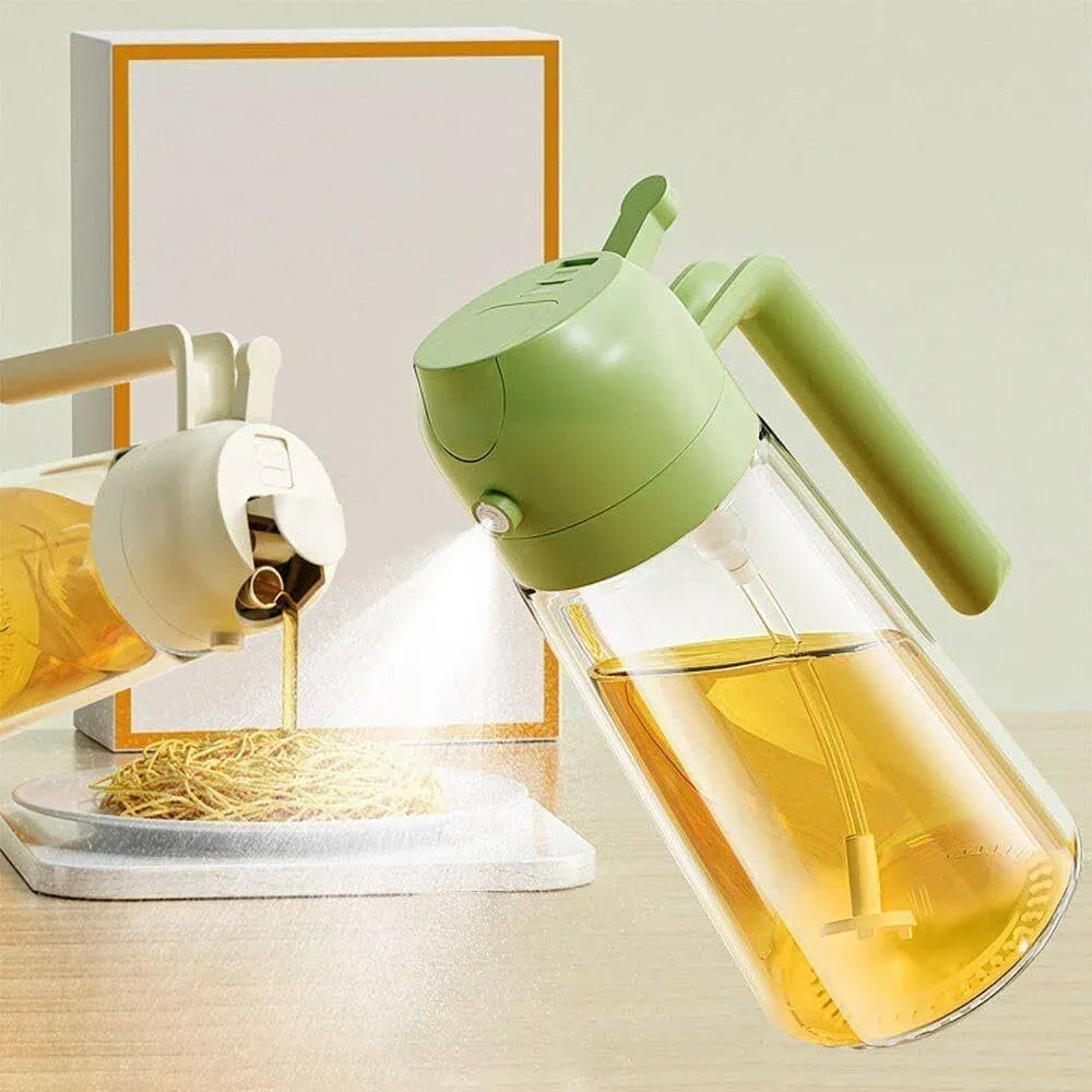 Smart 2-in-1 Kitchen Oil Dispenser – Precision Spray & Non-Drip Pour