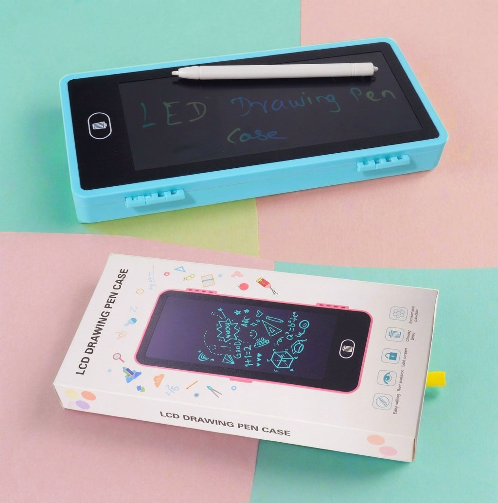 2-in-1 Kids' LCD Magic Writing Pad & Pencil Case