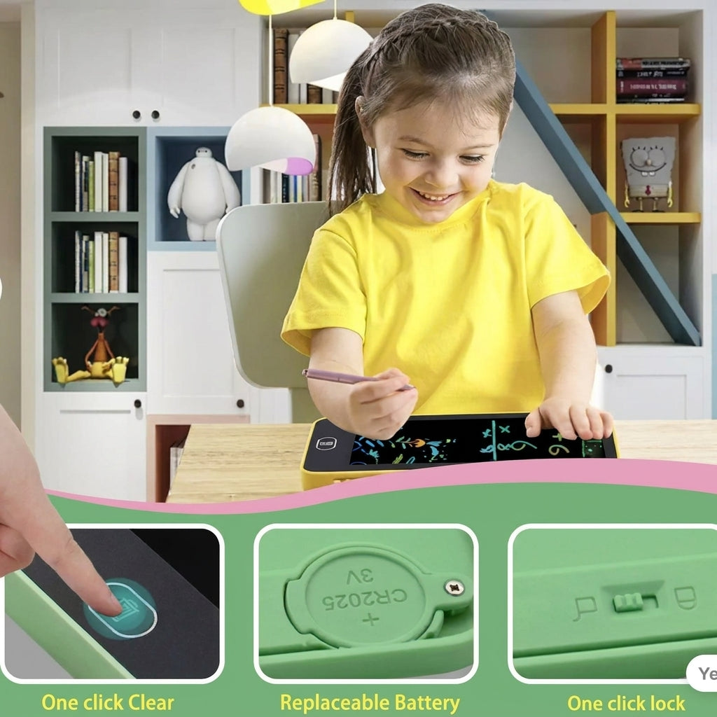 2-in-1 Kids' LCD Magic Writing Pad & Pencil Case