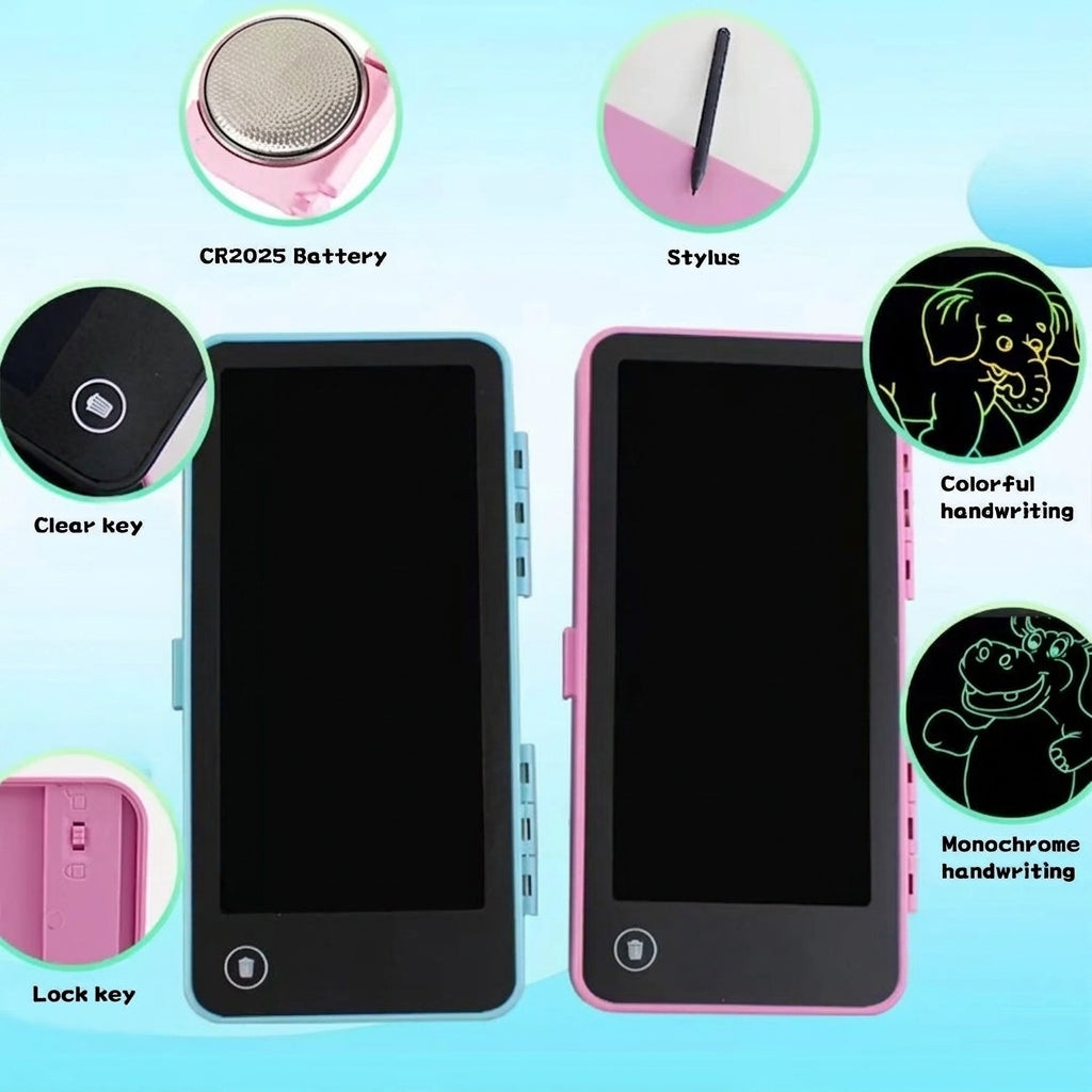 2-in-1 Kids' LCD Magic Writing Pad & Pencil Case