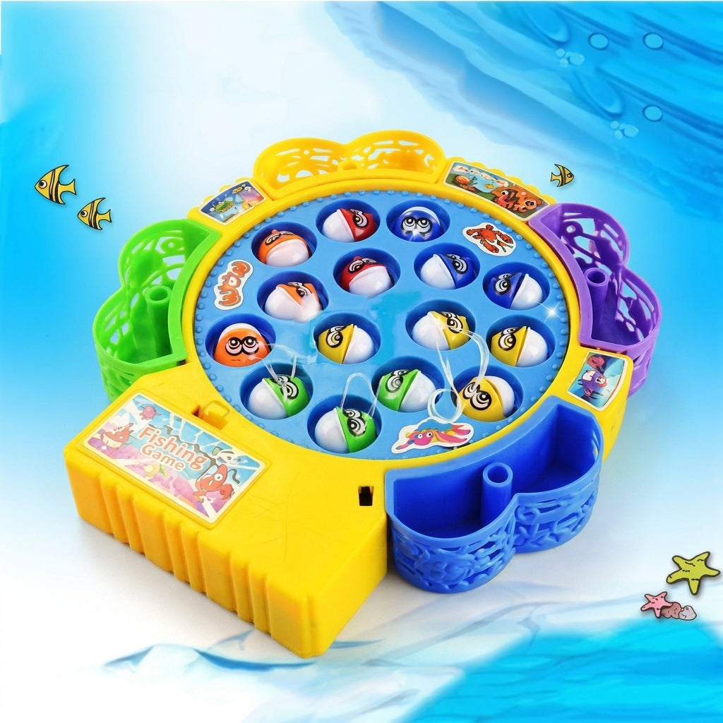 Electric Rotating Musical Fishing Game Toy