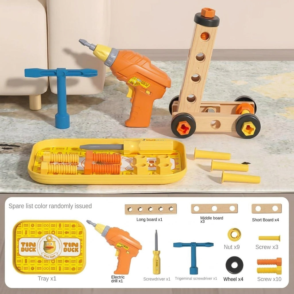 Kids' Electric Drill & Build Creative Construction Set