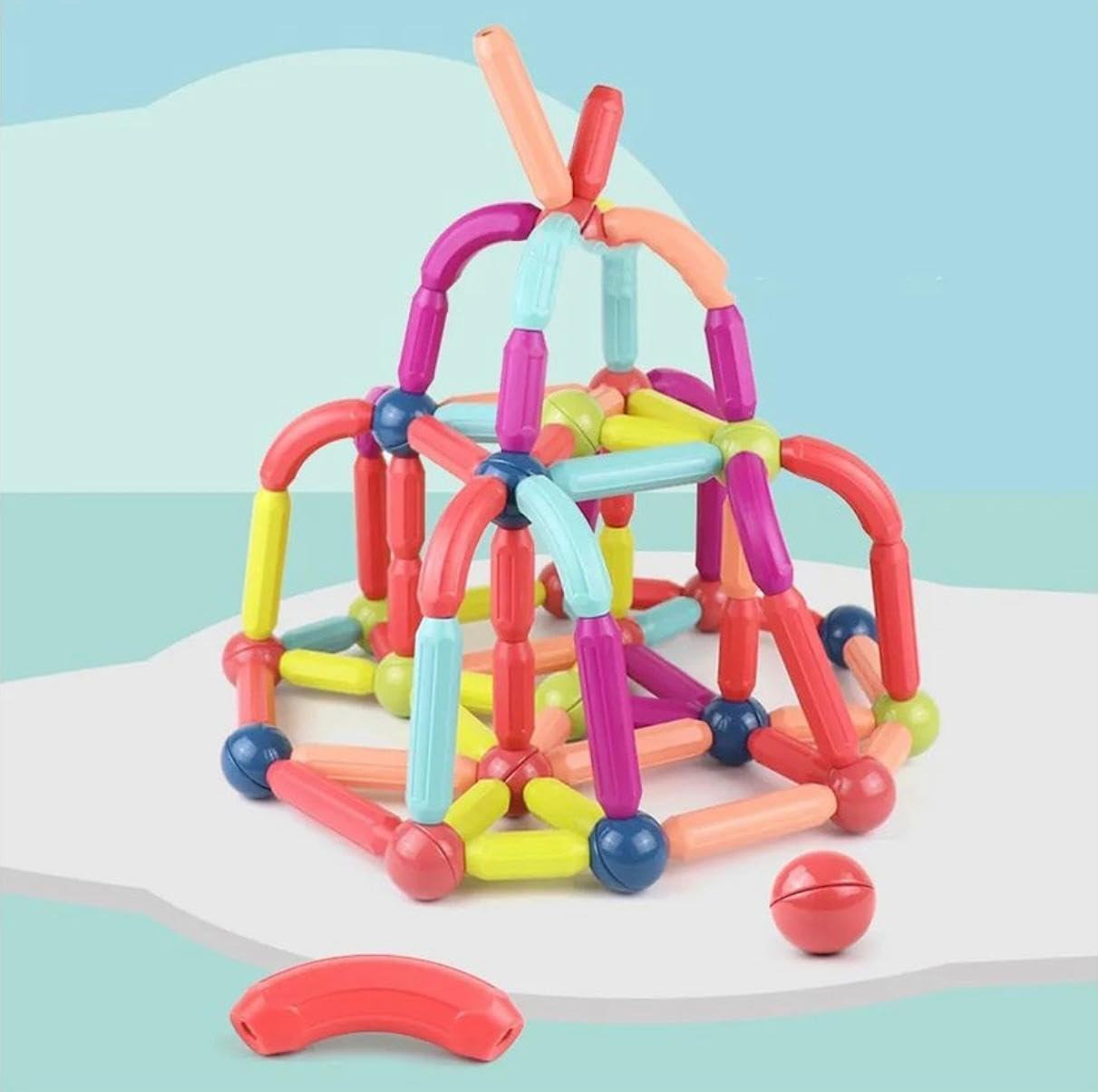 25-Piece Magnetic Building Blocks Set