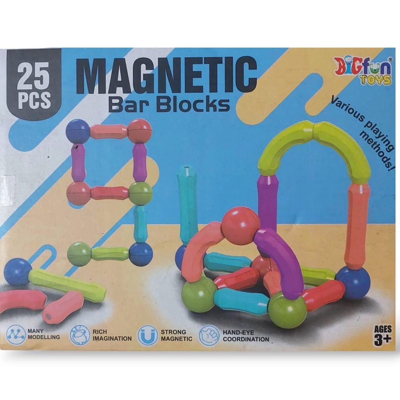 25-Piece Magnetic Building Blocks Set