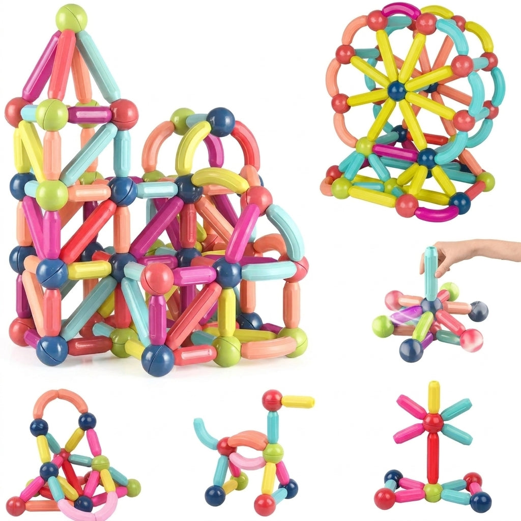 25-Piece Magnetic Building Blocks Set