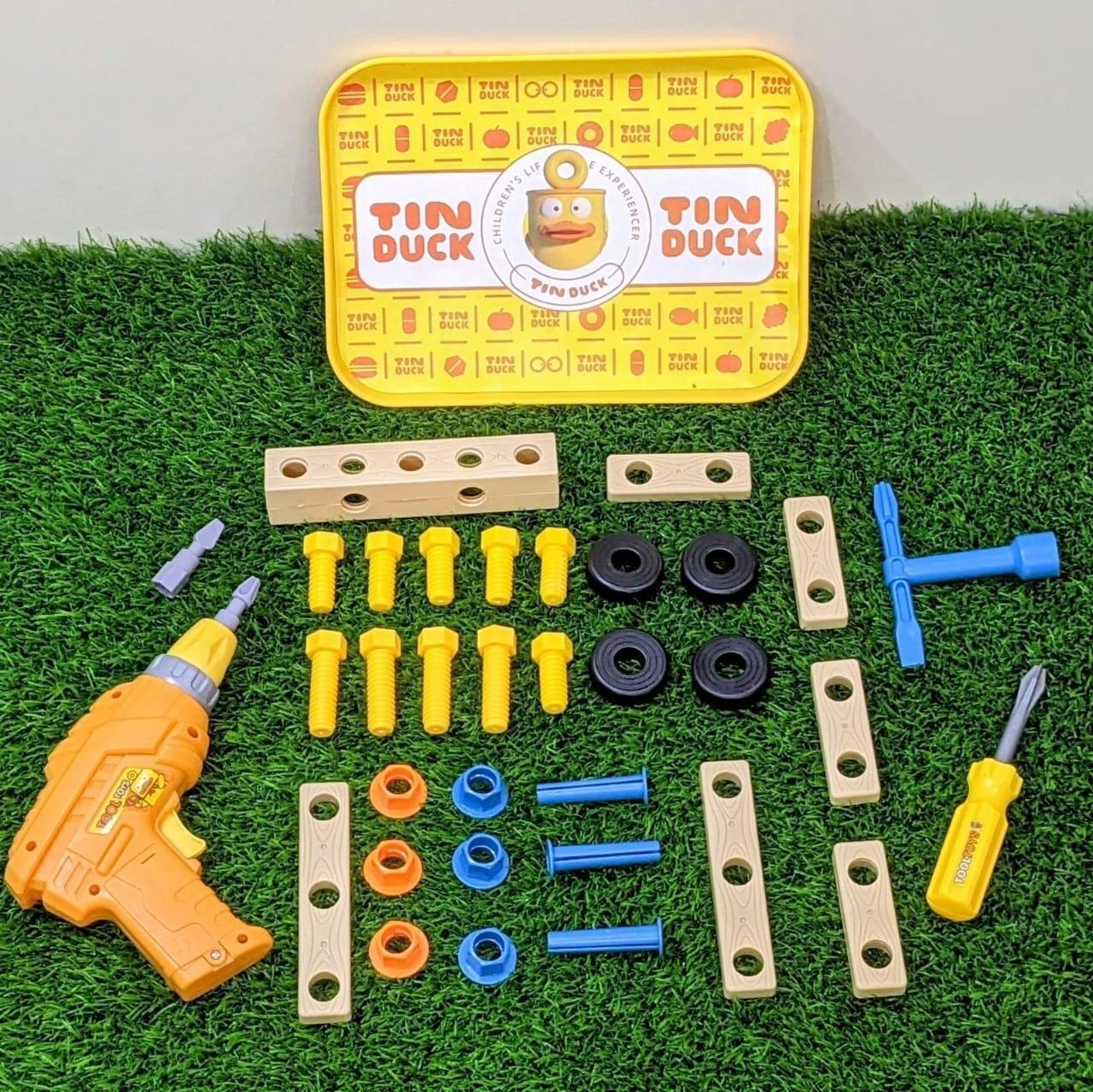 Kids' Electric Drill & Build Creative Construction Set