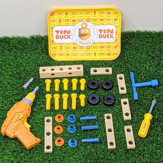 Kids' Electric Drill & Build Creative Construction Set
