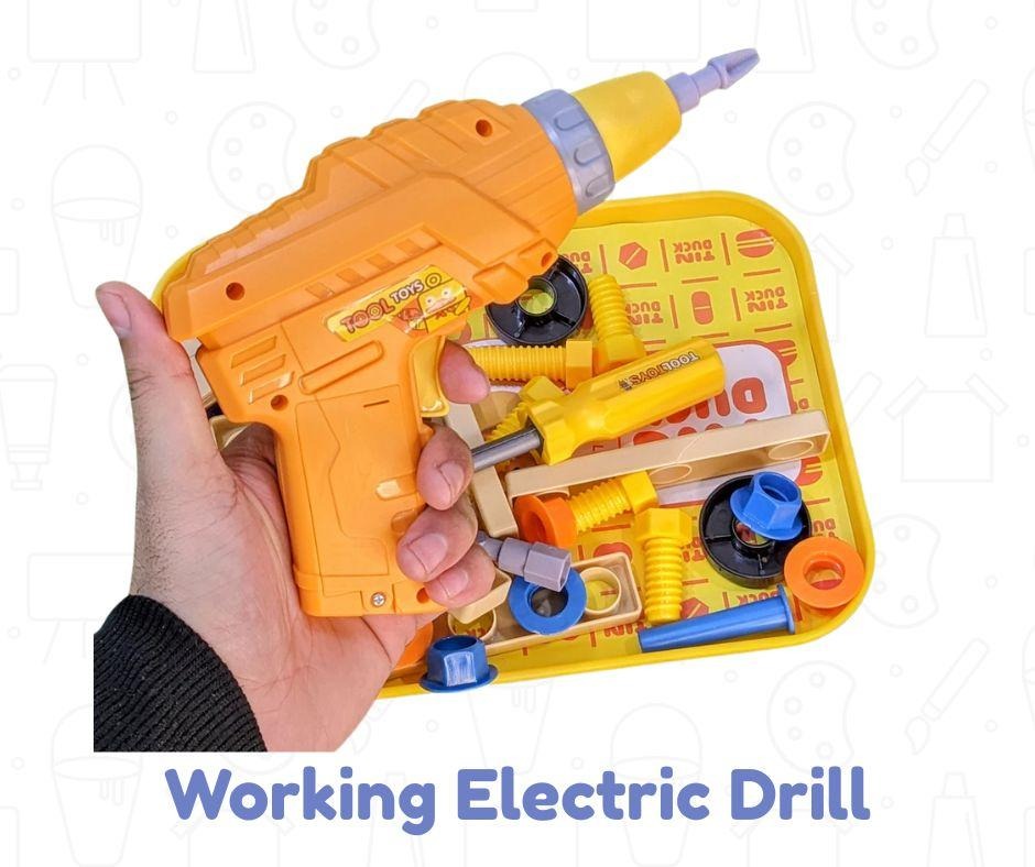 Kids' Electric Drill & Build Creative Construction Set