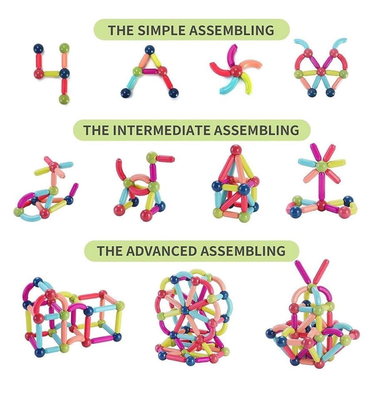 25-Piece Magnetic Building Blocks Set