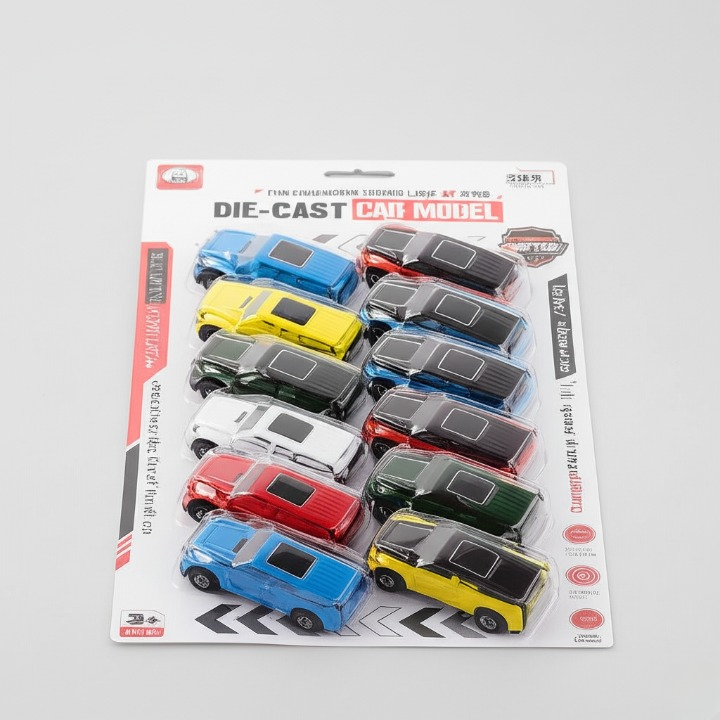 12-Piece Die-Cast Metal SUV Toy Car Set