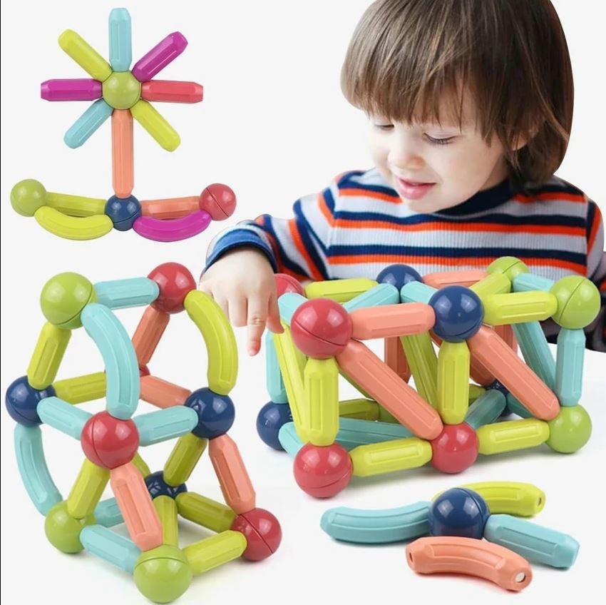 25-Piece Magnetic Building Blocks Set