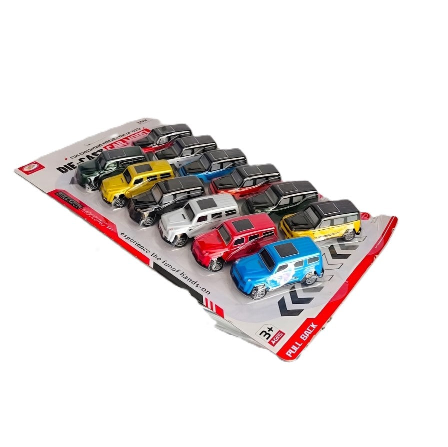 12-Piece Die-Cast Metal SUV Toy Car Set